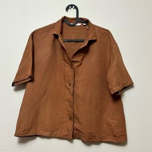 Oversized Cropped Shirt